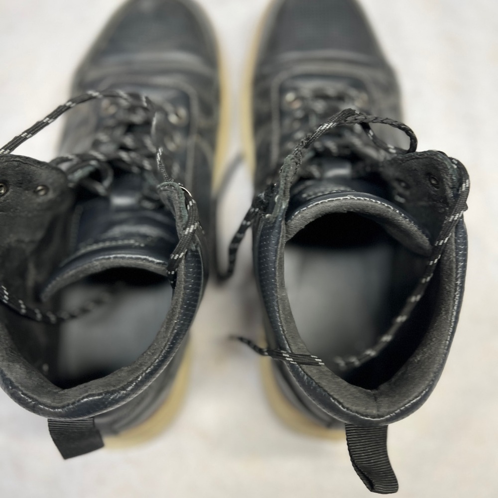 Arkbird Oxfords Men's Black Leather Office Casual High Top Sneakers Size 10 - Picture 7 of 7